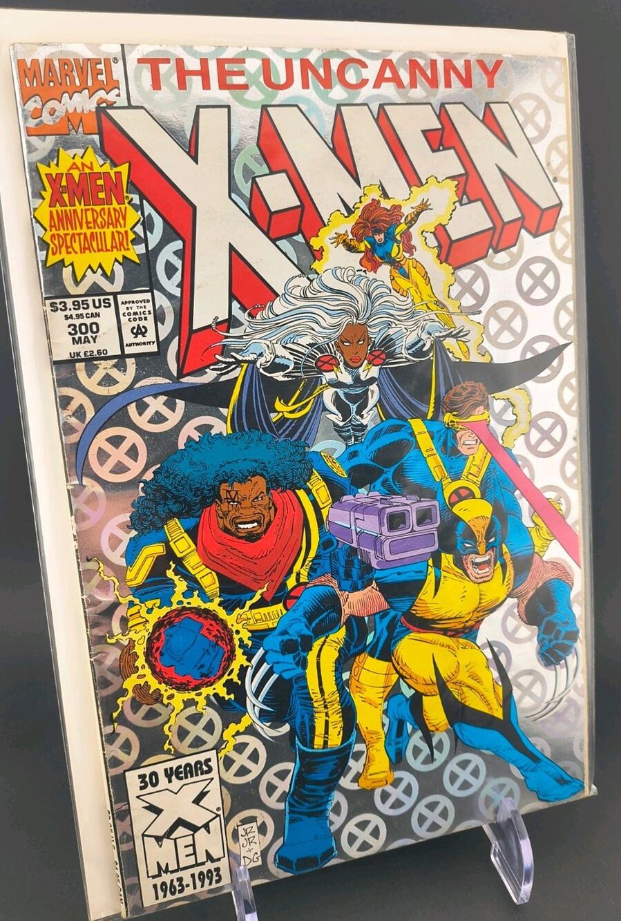 Uncanny X-Men #300 Hologram Foil Cover Marvel 1993 30th Anniversary Key Issue